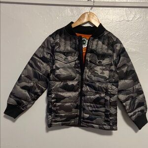 Urban Republic Camouflage Kids Jacket - Black and Gray